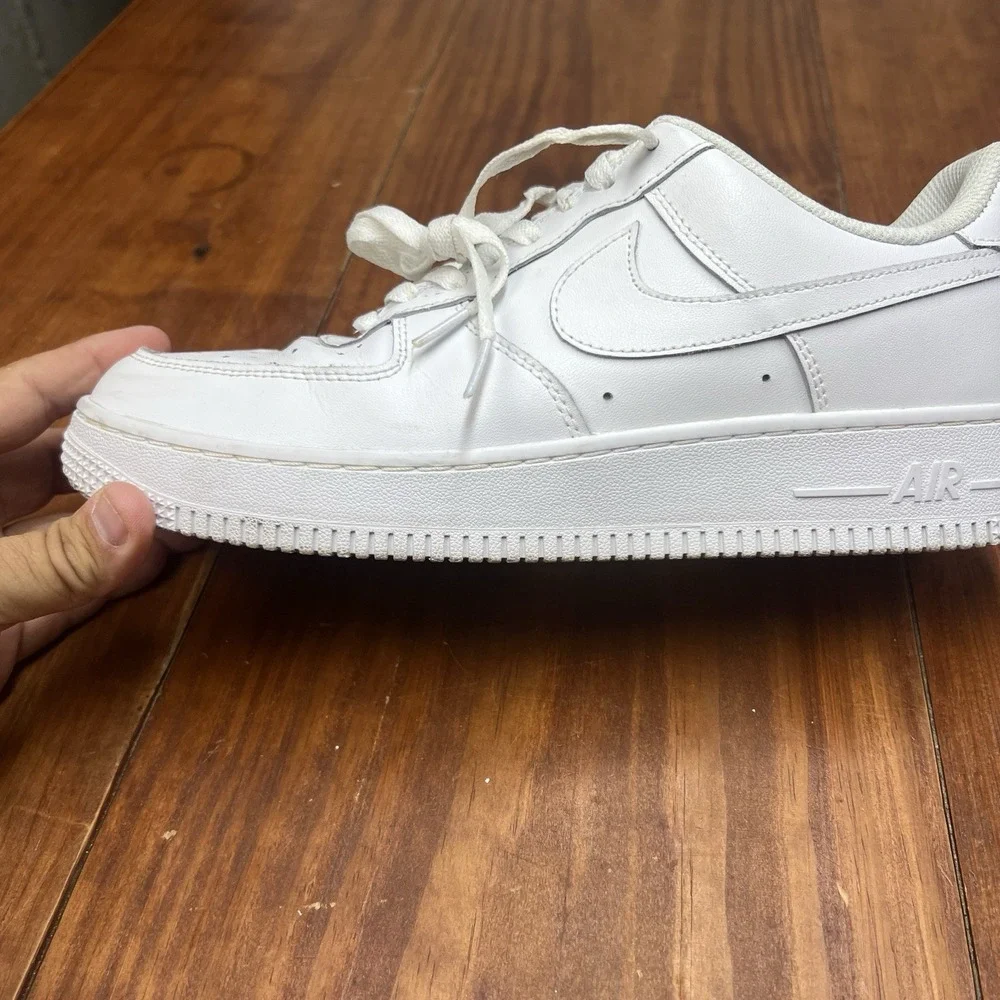 Nike Air Force 1 Low White Leather Sneakers Men's Size 10 Shoes AF1